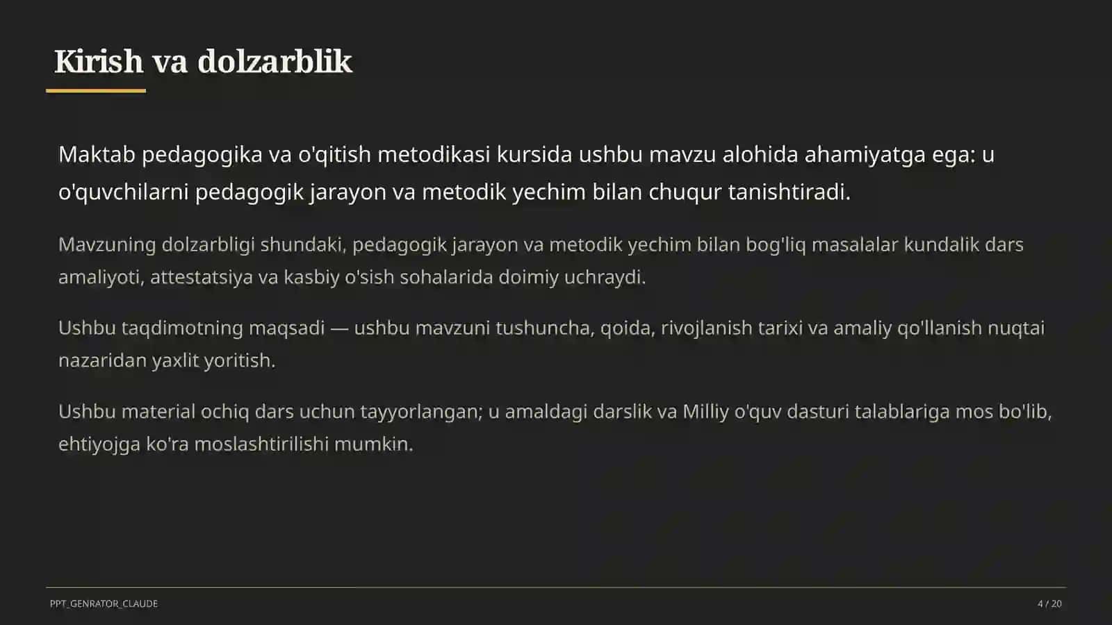 O'qituvchilarning Milliy sertifikatiga tayyorgarlik 4
