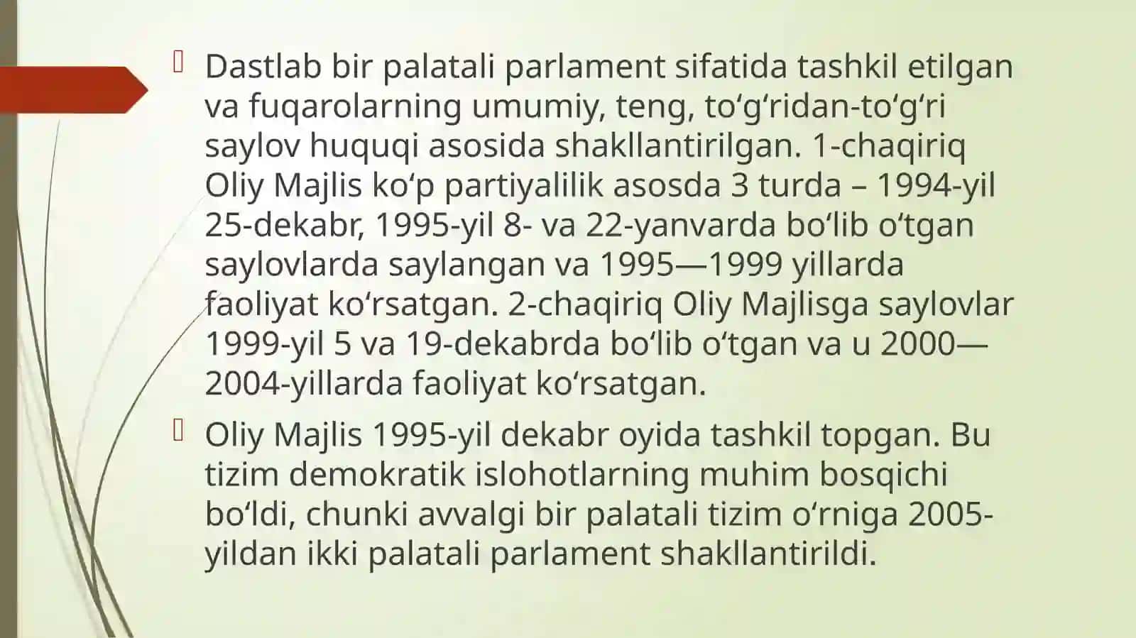 Oʻzbekiston Respublikasining Oliy Majlisi 4