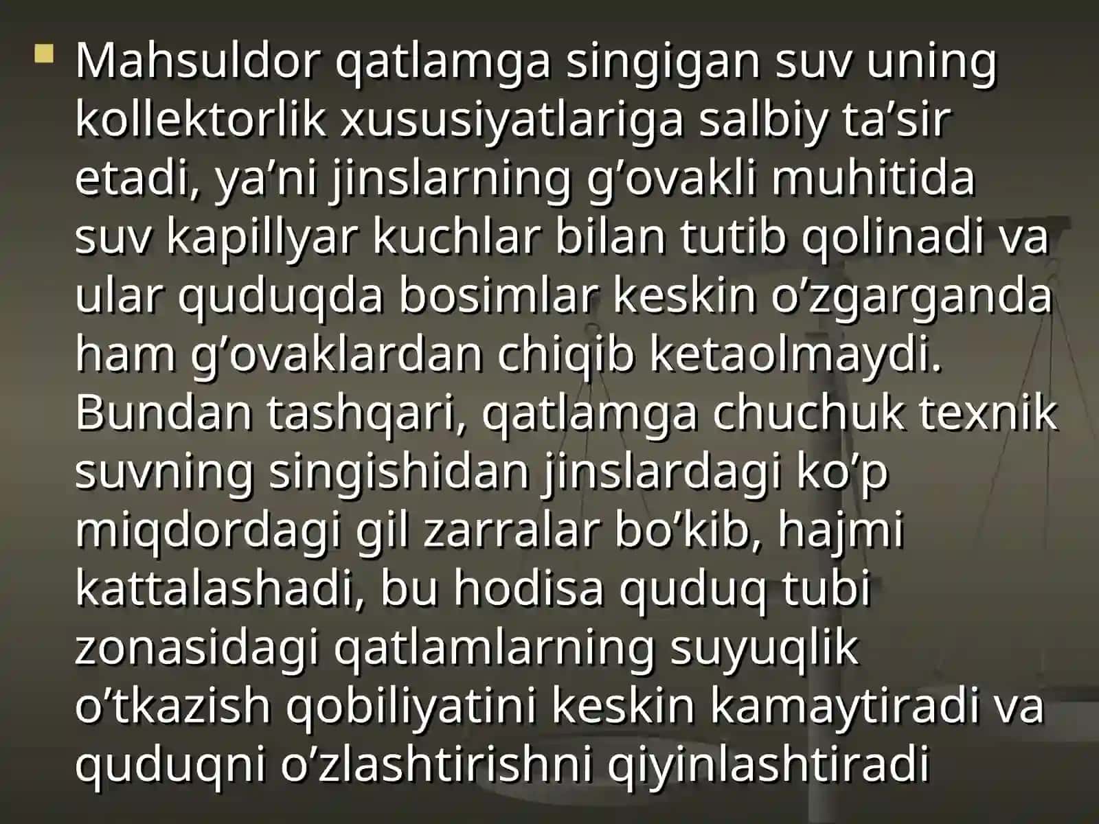 Qatlamni ochish, quvurlarni perforatsiyalash va quduqni o’zlashtirish 4