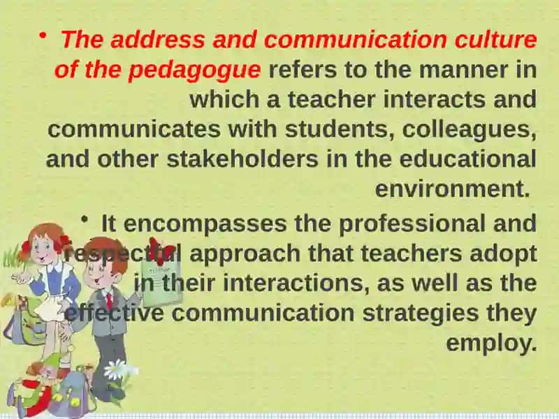 Culture of Pedagogical Communication 4