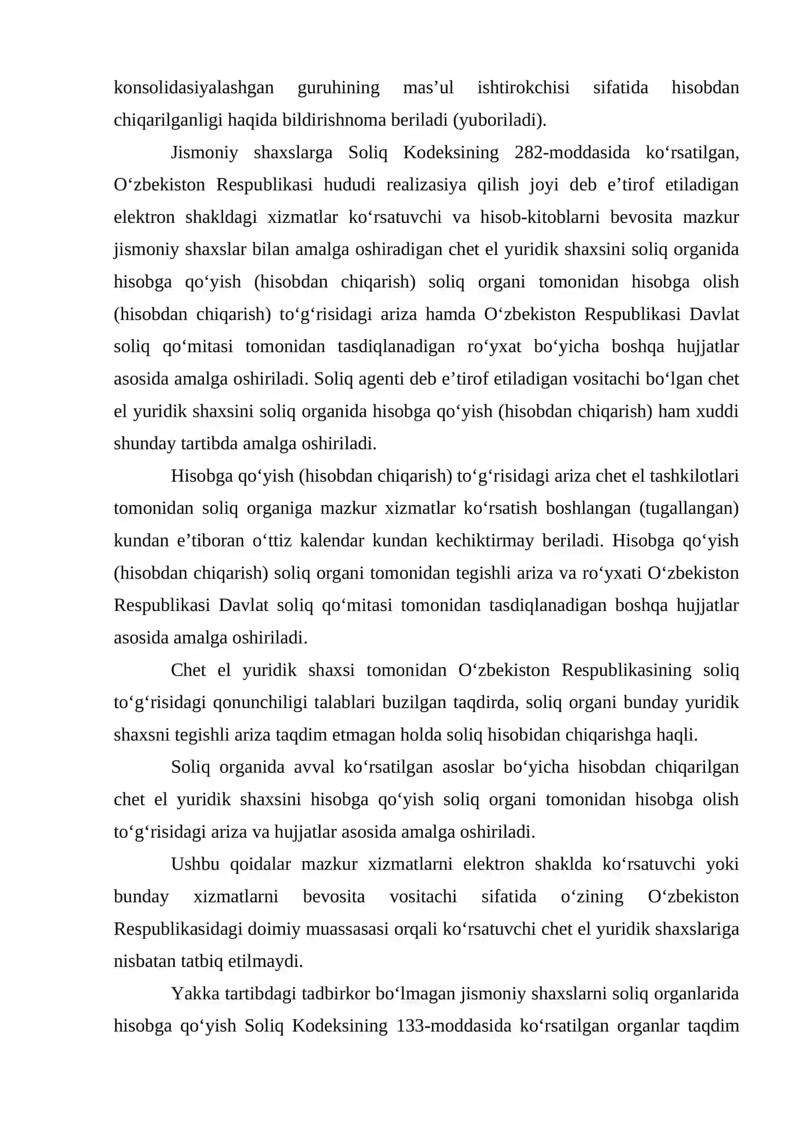 SOLIQ TO‘LOVCHILARNI HISOBGA OLISH TARTIB-QOIDALARI 4