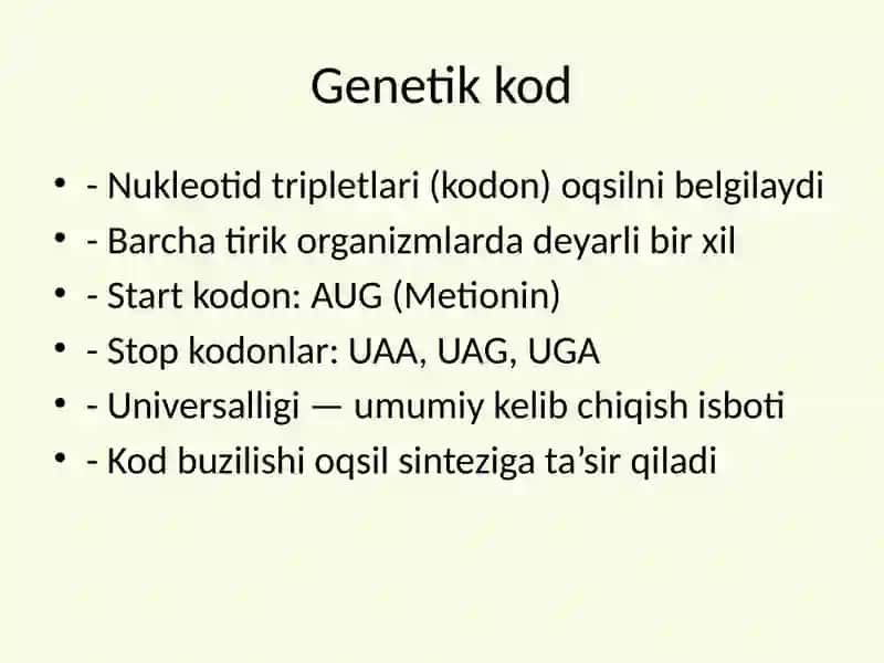 Gen haqidagi zamonaviy qarashlar 4