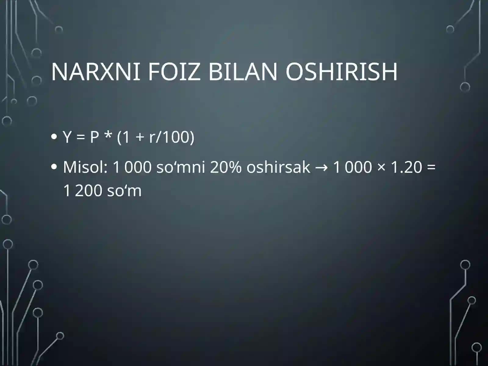 Foiz va uning tatbiqi 4