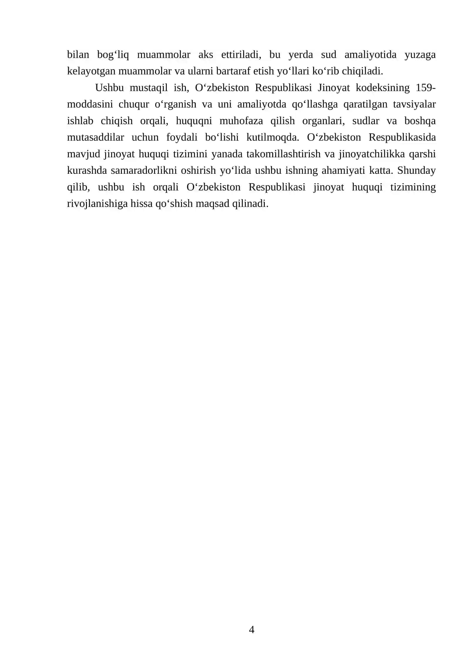 O‘zbekiston Respublikasi jinoyat kodeksining 159 moddasi tahlili 4