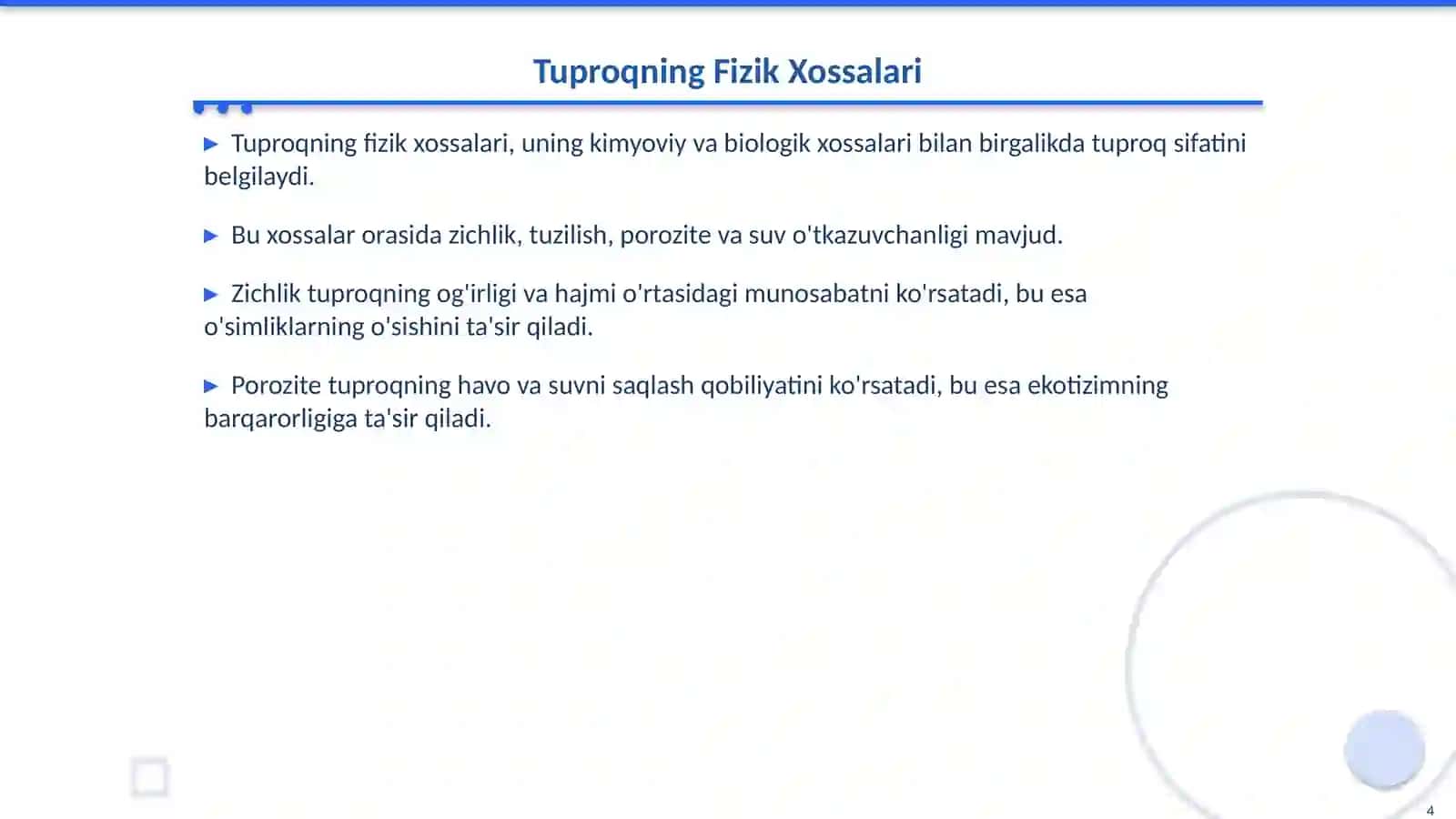 Tuproqning Umumiy Fizik Xossalari 4