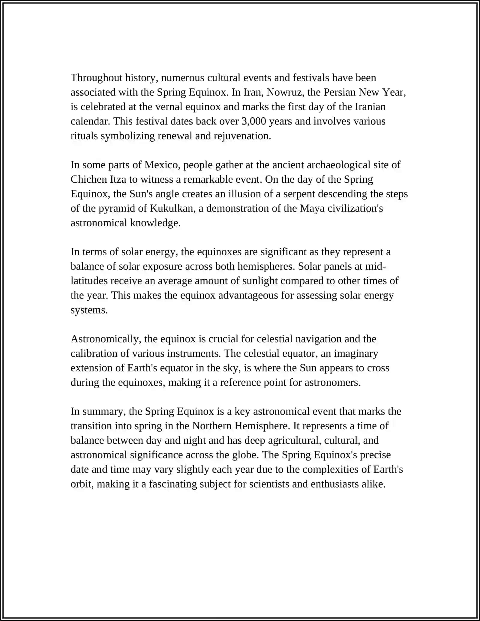 Spring Equinox 4