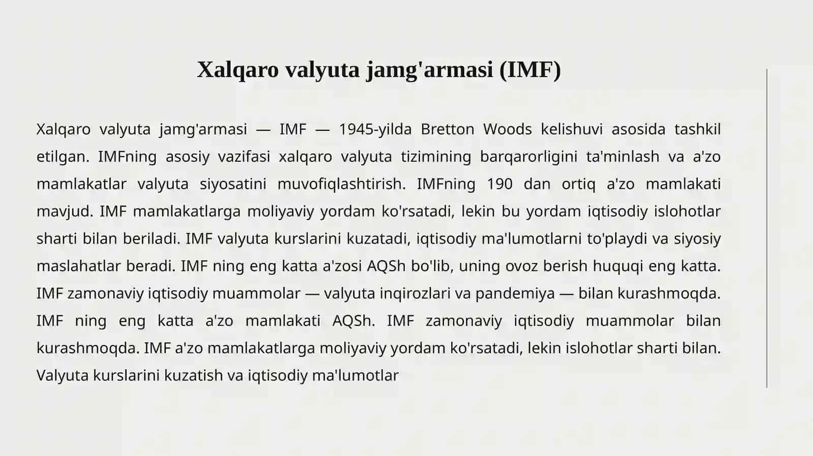 Xalqaro moliya institutlari 4