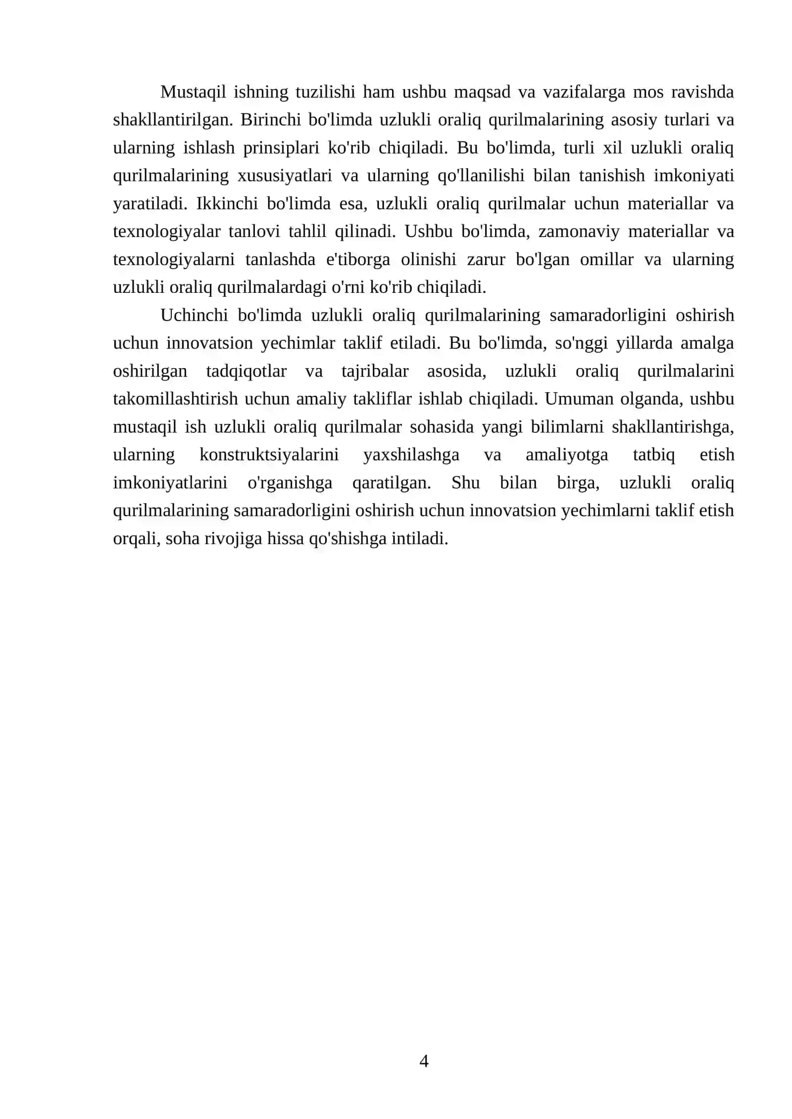 Uzlukli oraliq qurilmalar konstruksiyalari 4