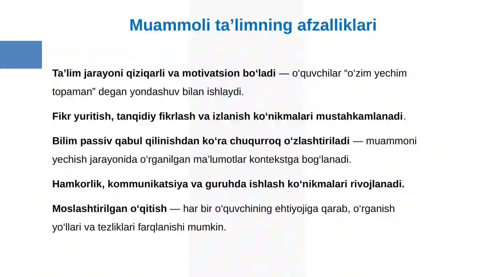 Muammoli taʼlim texnologiyalari orqali o‘quvchilarda tanqidiy fikrlash qobiliyatlarini rivojlantirish 4