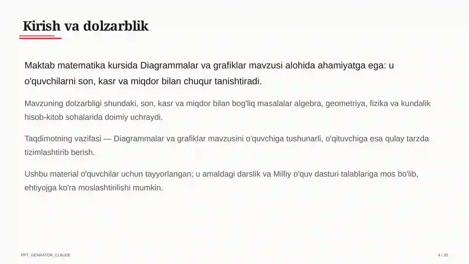 Diagrammalar va grafiklar (6-sinf) 4