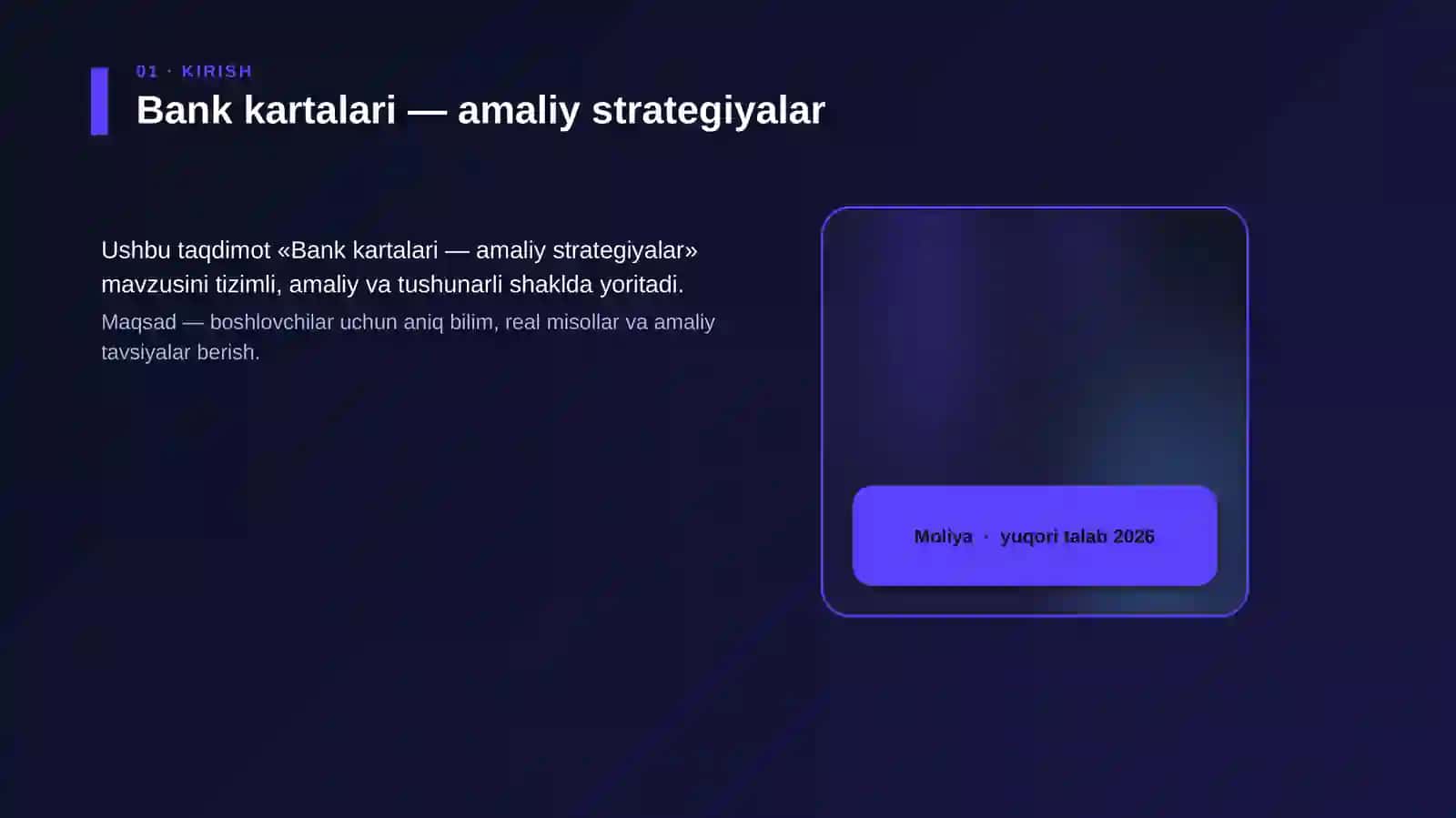 Bank kartalari — amaliy strategiyalar 4