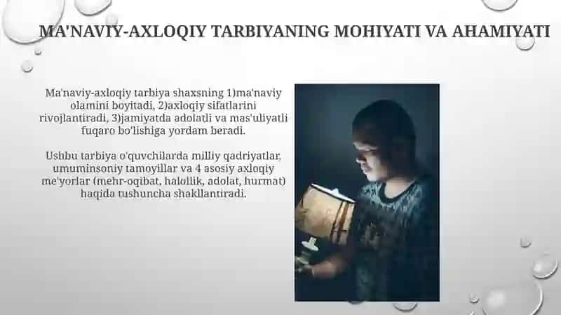 Oʻquvchilarning maʼnaviy-axloqiy tarbiyasi 4