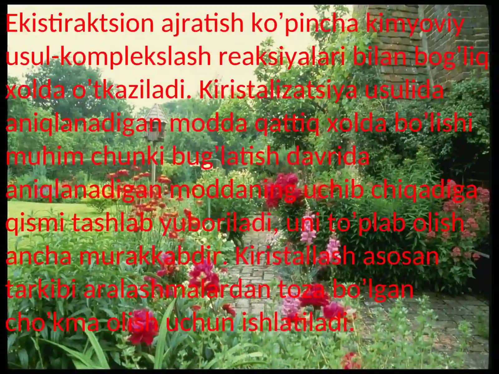 Konsentrlash usullari 4