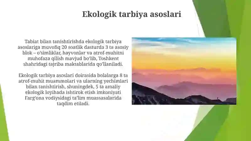 Tabiat bilan tanishtirishda tarbiyachiga qo'yiladigan talablar va ish metodlari 4