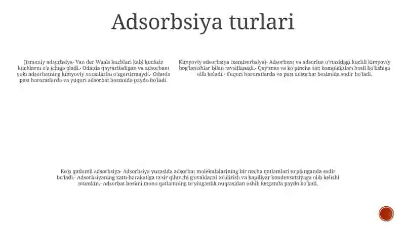 Adsorbsiya Jarayonli Termodinamika 4