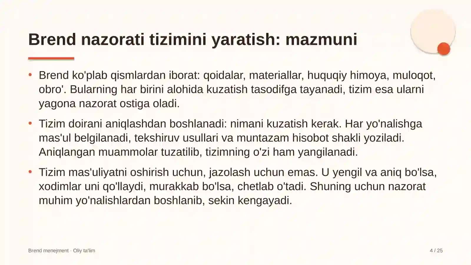 restoranlarda brend nazorati tizimini yaratish 9038 4