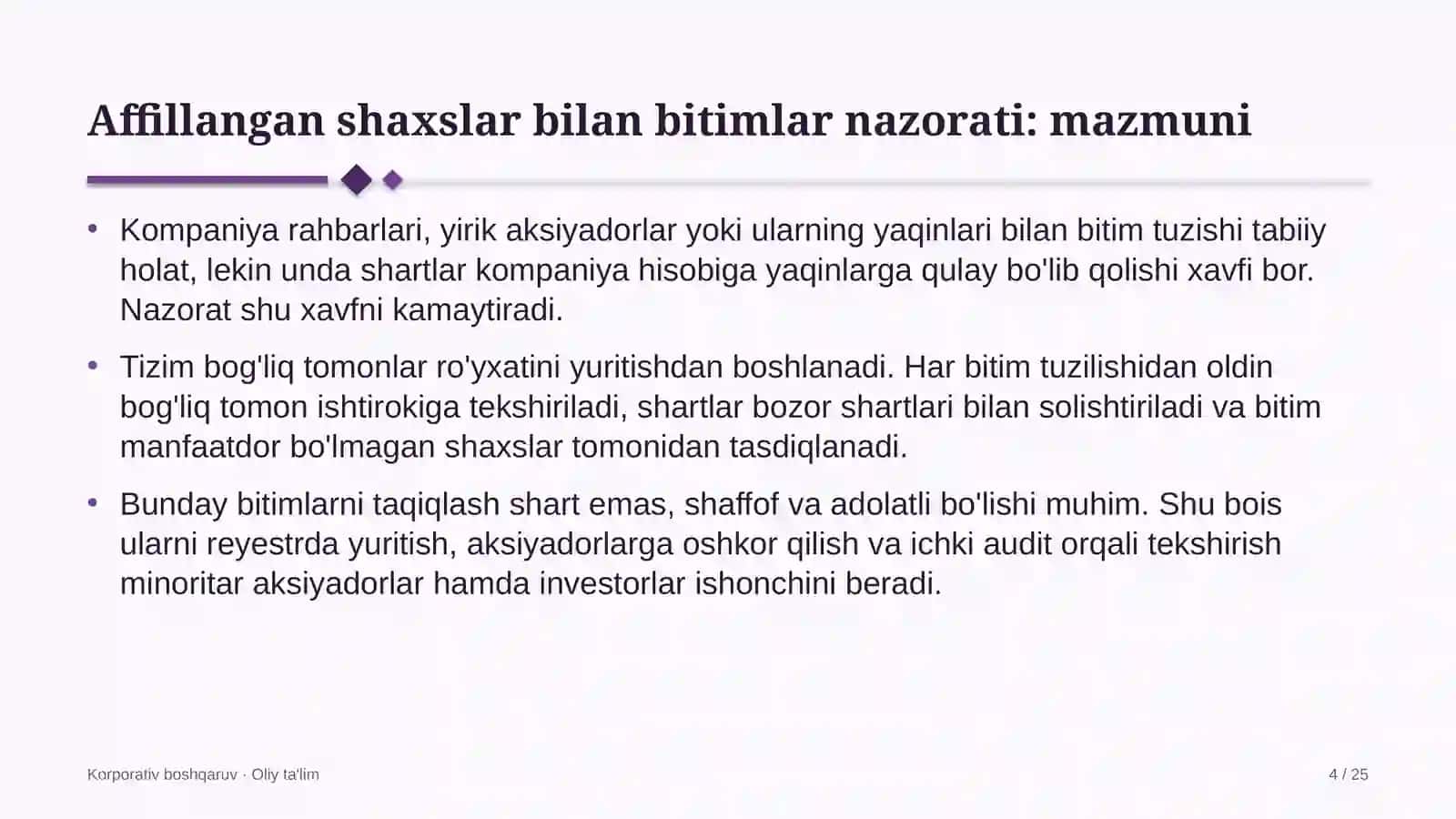 Yem-xashak yetishtirishda affillangan shaxslar bilan bitimlarni nazorat qilish 4
