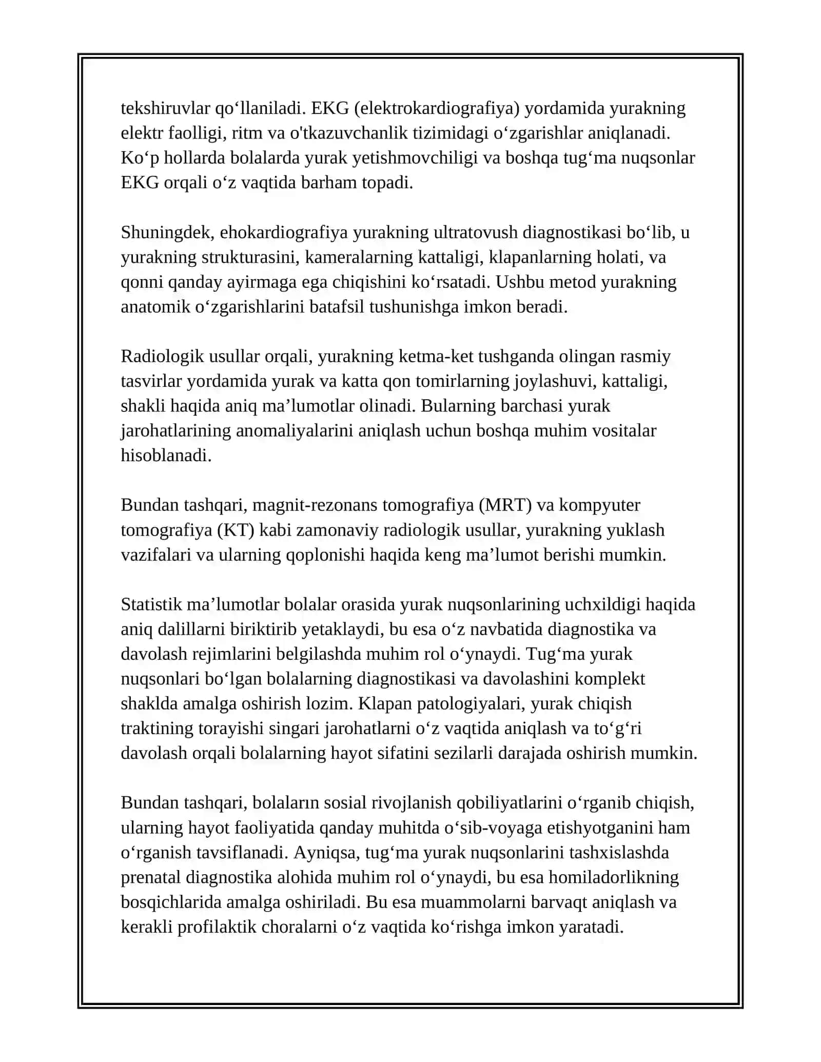 BOLALARDA YURAK-QON TOMIR TIZIMI JAROHATLANISH SEMIOTIKASI 4