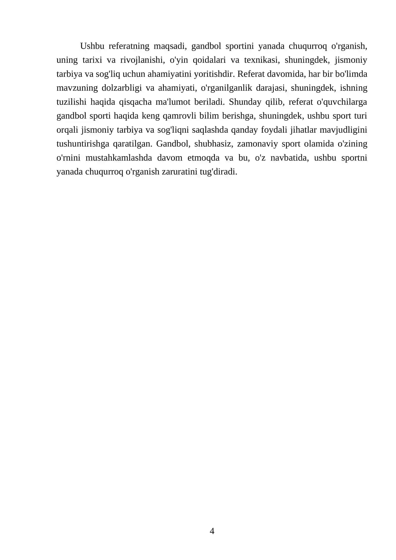 Gandbol REFERATI 4