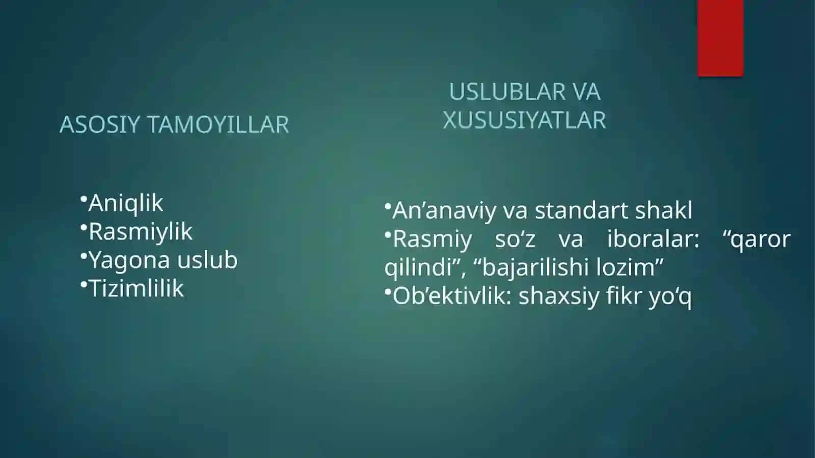 Rasmiy Ish Yuritish Uslubi 4