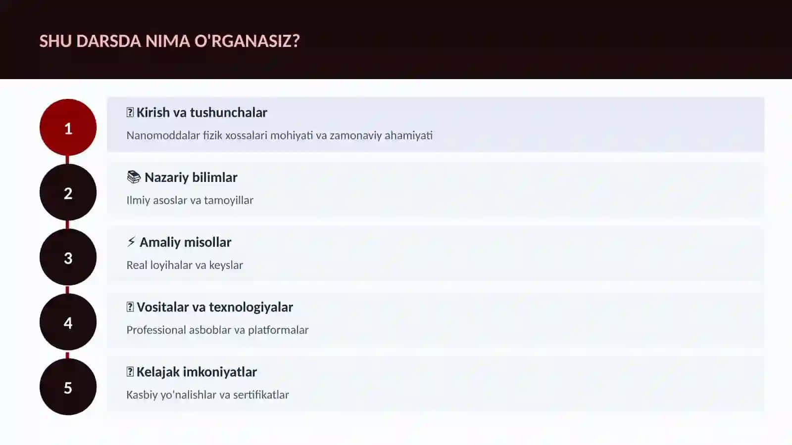 Nanomoddalar fizik xossalari 4