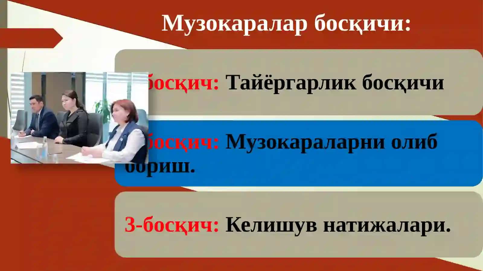 Ҳуқуқий консультация ва музокараларнинг муваффақиятли олиб бориш методикаси 4
