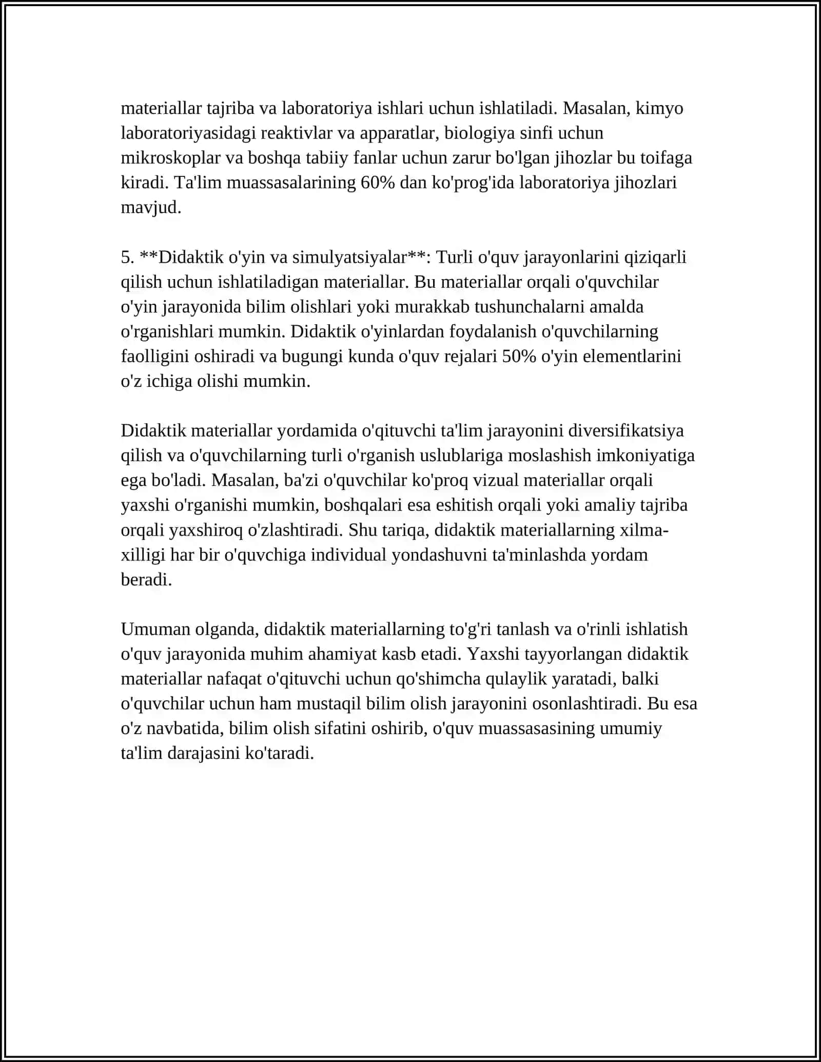 BOʻLAJAK PROFESSIONAL OʻQITUVCHILARNI TAYYORLASHDA ZAMONAVIY DIDAKTIK VOSITALAR FOYDALANISH 4