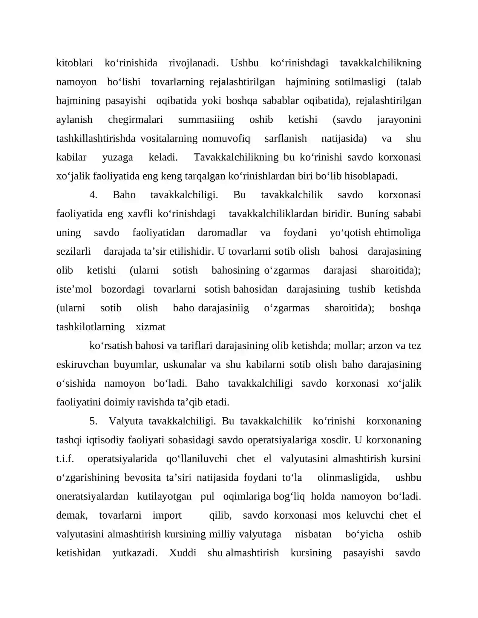 Xo‘jalik tavakkalchiligini boshqarish 4