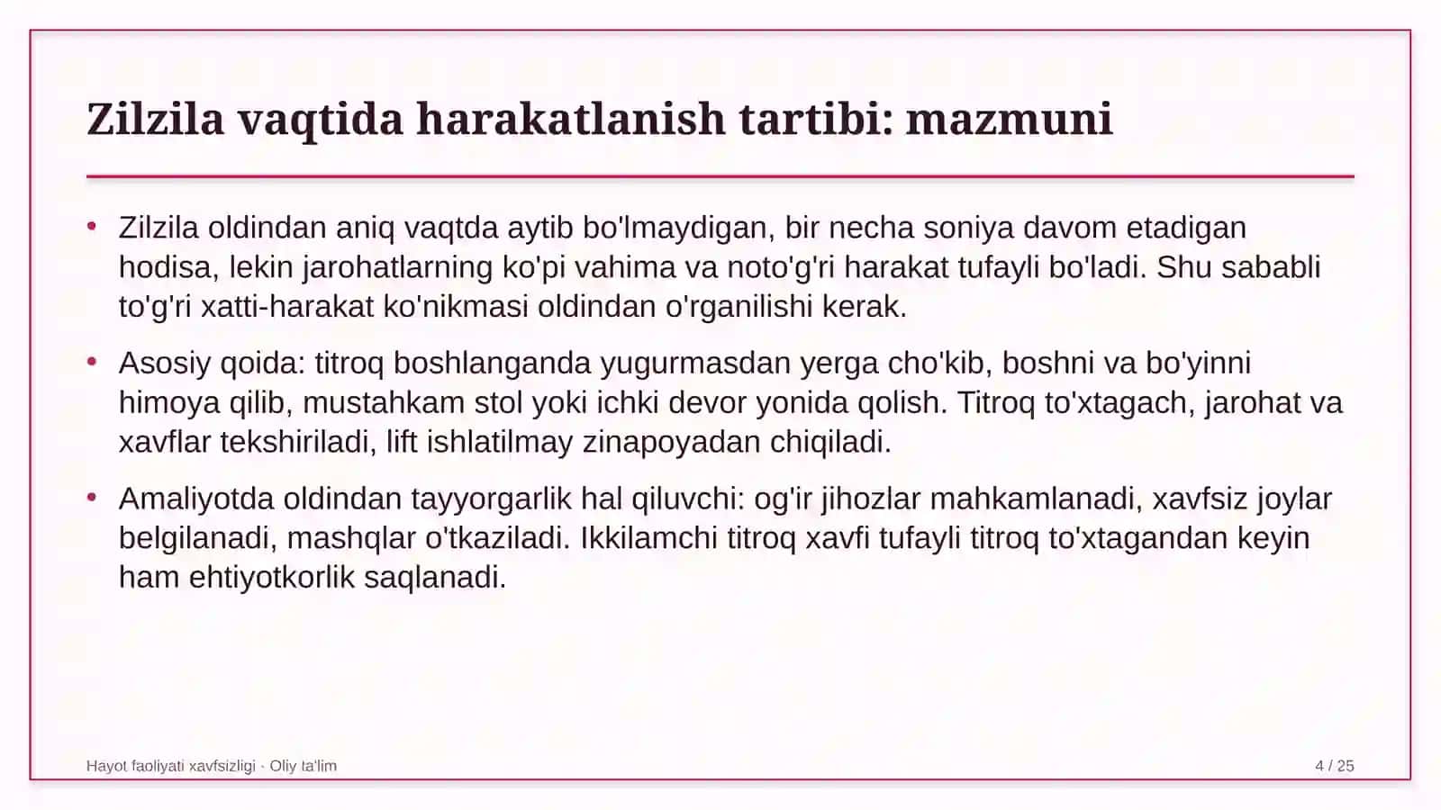 qurilish texnikasi ijarasida zilzila vaqtida harakatlanish tartibi 9700 4