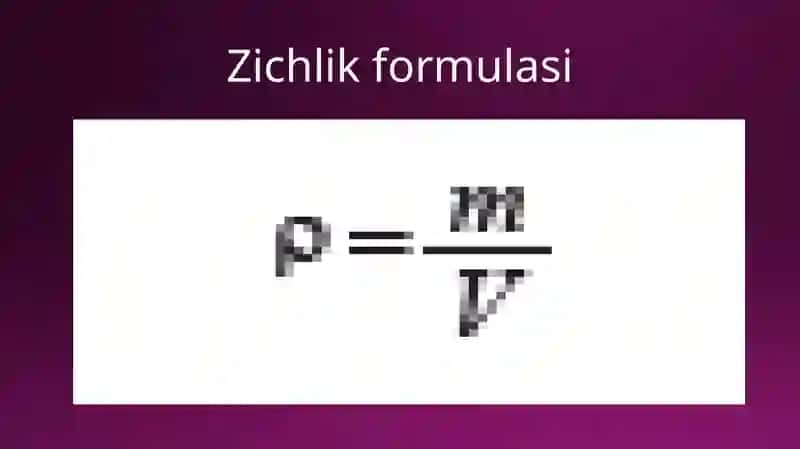 Moddaning Zichligi 4