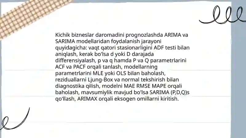 Kichik biznes va xususiy tadbirkorlik sub'ektlari faoliyatini tahlil qilishda ekonometrik modellaridan foydalanish 4