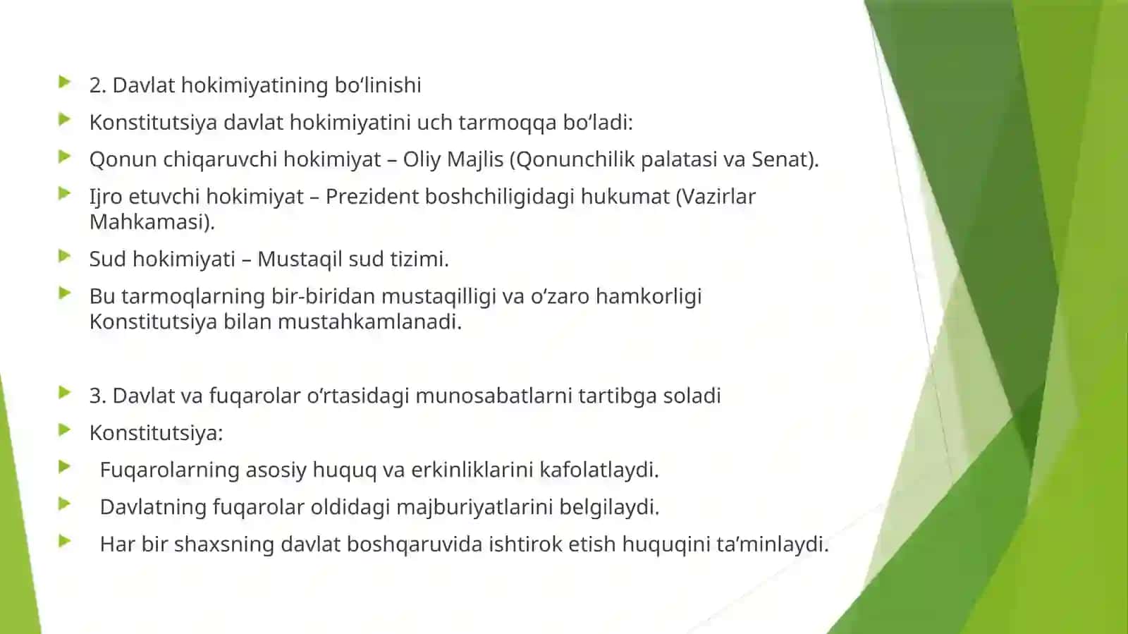 O'zbekiston Respublikasi Konstitutsiyasiga o'zgartirish va qo’shimchalar kiritish tartibi 4