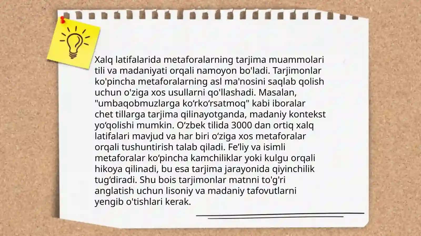 Turli xalq latifalarida troplarning badiiy tarjima qilish ﻿﻿﻿﻿muammolari 4