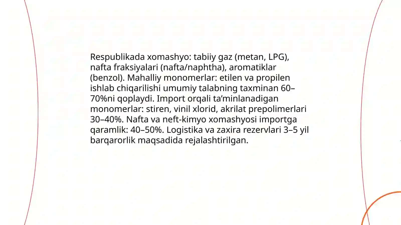 Respublikamizda polimerlar ishlab chiqarish jarayonlarini texnologik tizimlari 4