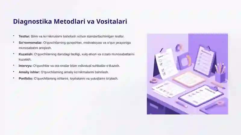 O’quv-tarbiya Jarayonida Pedagogik Diagnostika 4