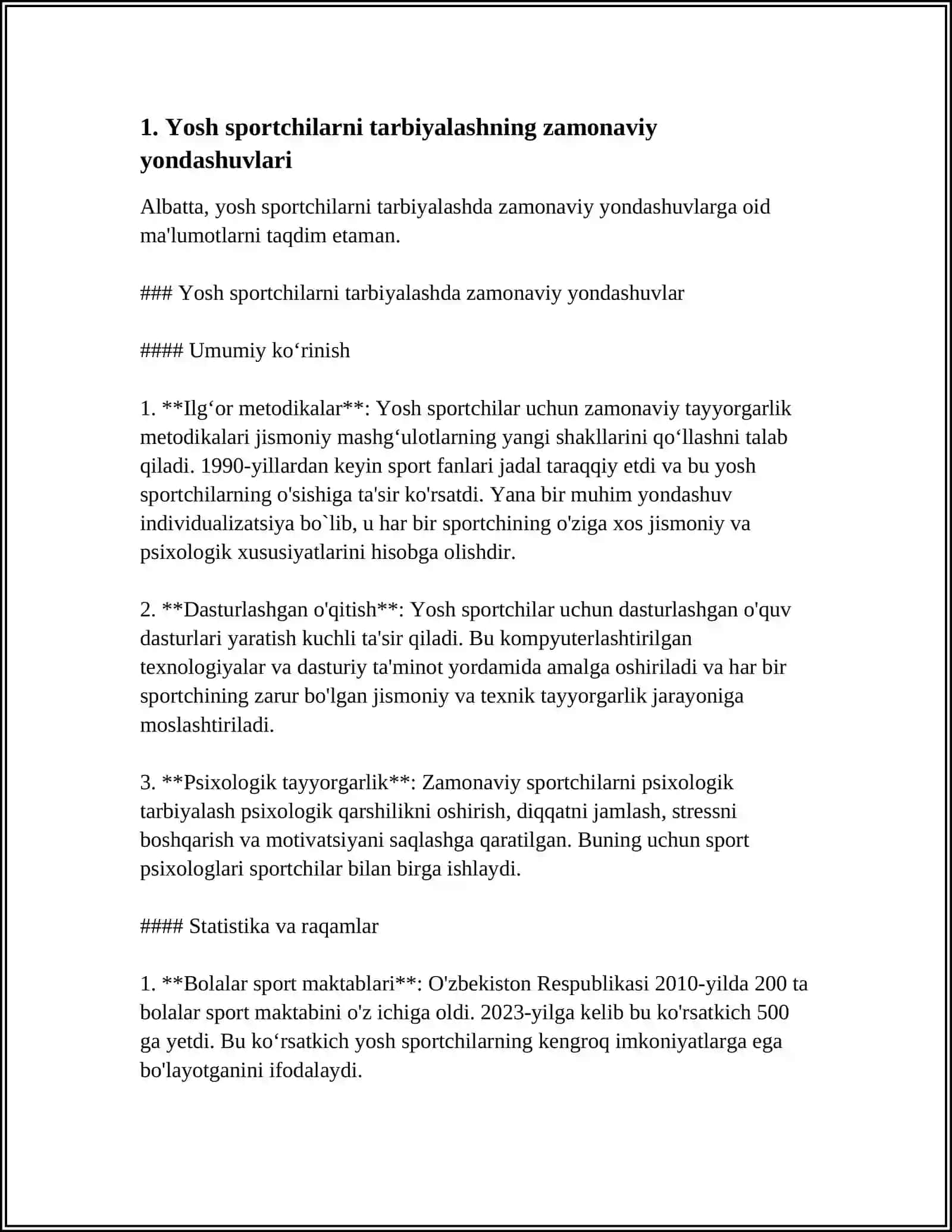IXTISOSLASHGAN VA MAJMUAVIY KOMPLEKS SPORT MAKTABLARI. MURABBIYLAR KENGASHI 4
