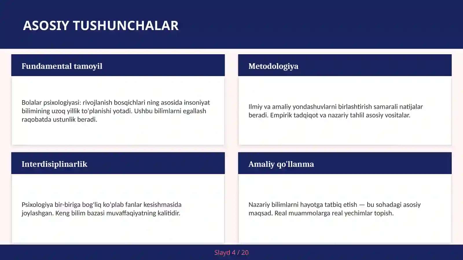 Bolalar psixologiyasi: rivojlanish bosqichlari 4