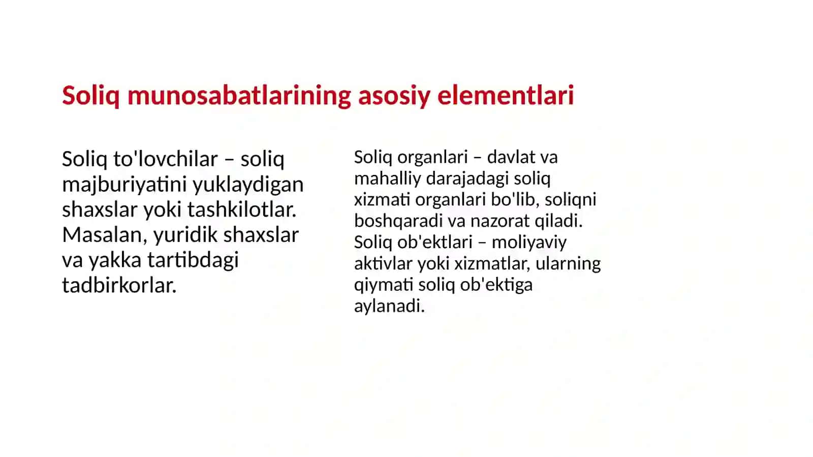 Soliq munosabatining yuzaga kelishi 4