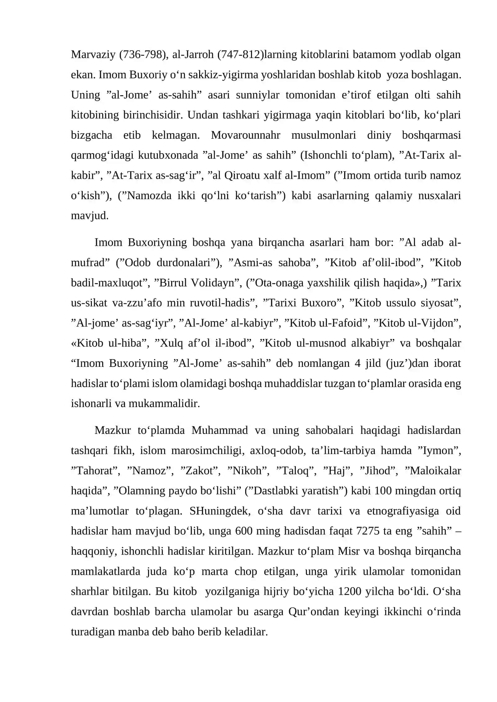 ISLOM DINI MANBALARI 4