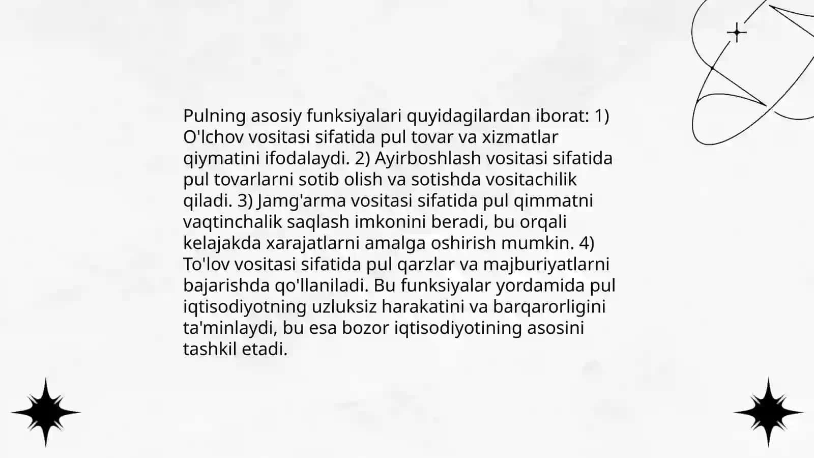 Pul nazariyasi 4