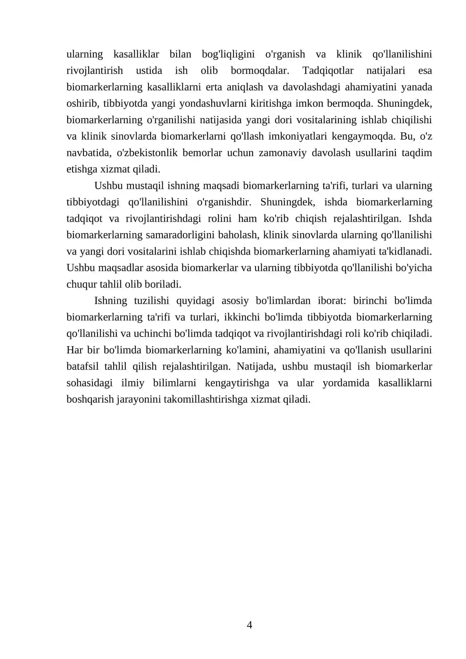 Biomarkerkar va ularning qoʻllanishi 4