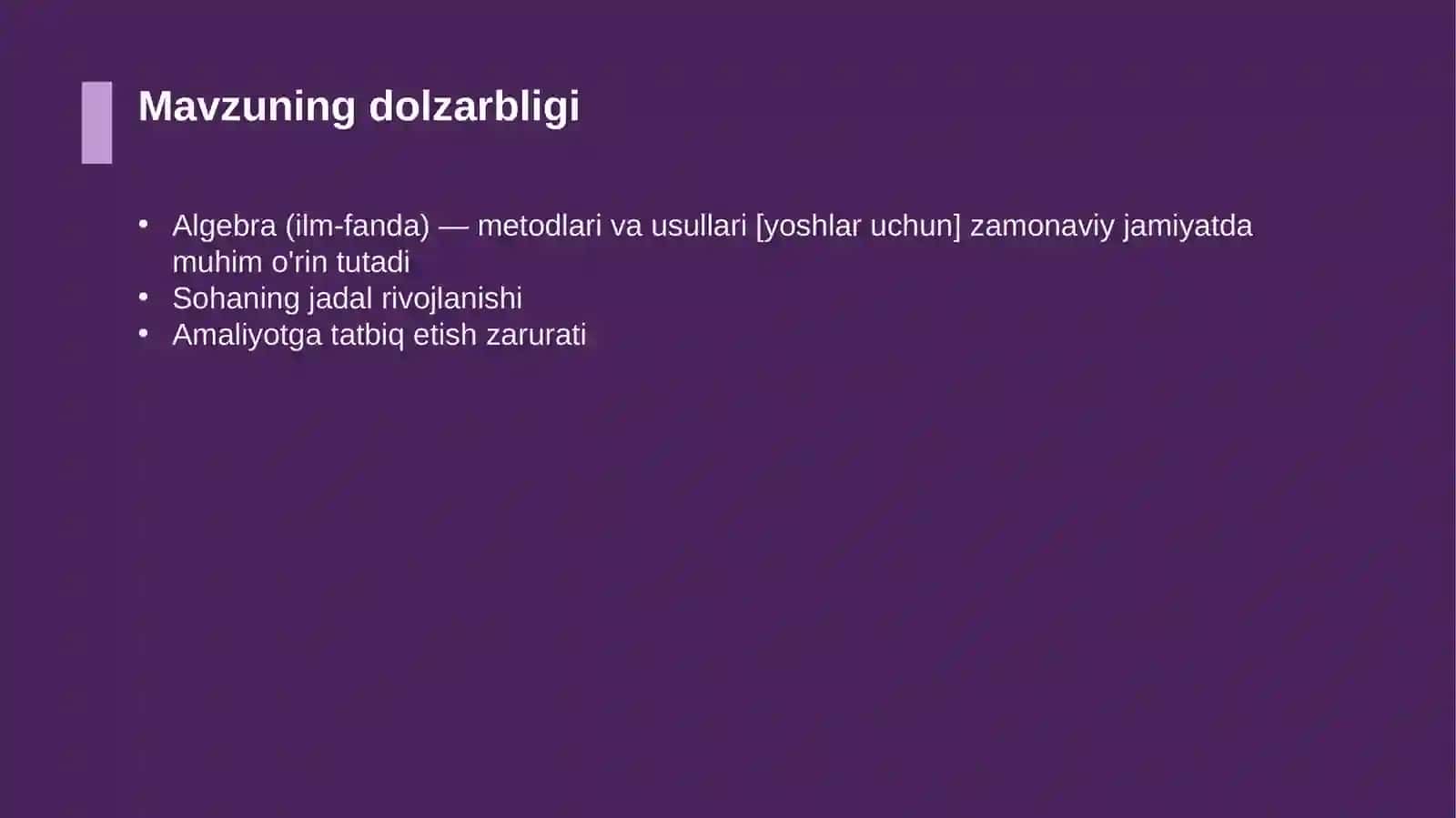 Algebra (ilm-fanda) — metodlari va usullari [yoshlar uchun] 4