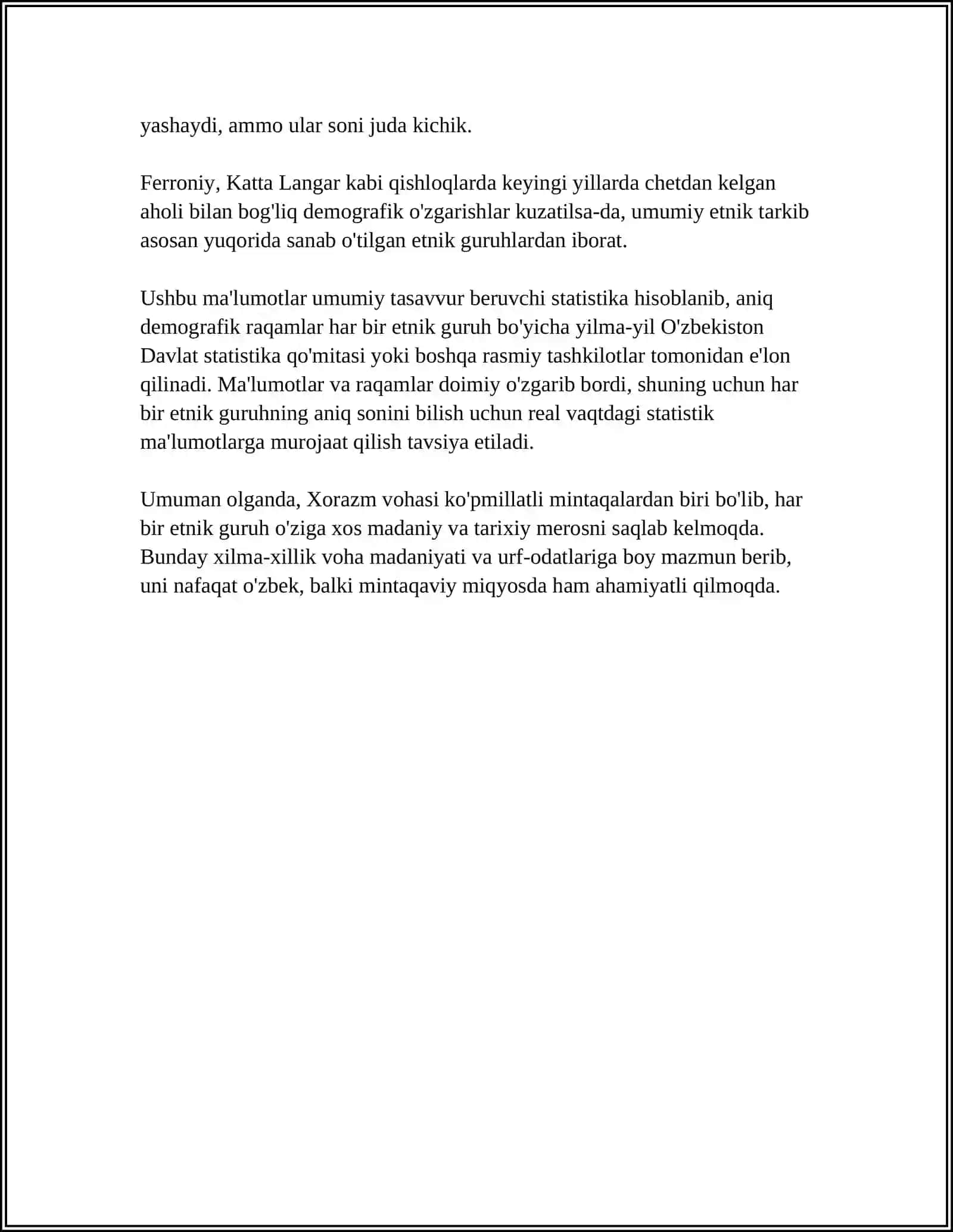 BIR HUDUD ETNOLOGIYASI HAZORASP TUMANI ETNOLOGIYASI 4