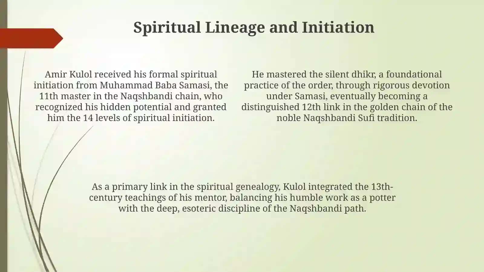 Hazrat Sayyid Amir Kulol Presentation 4