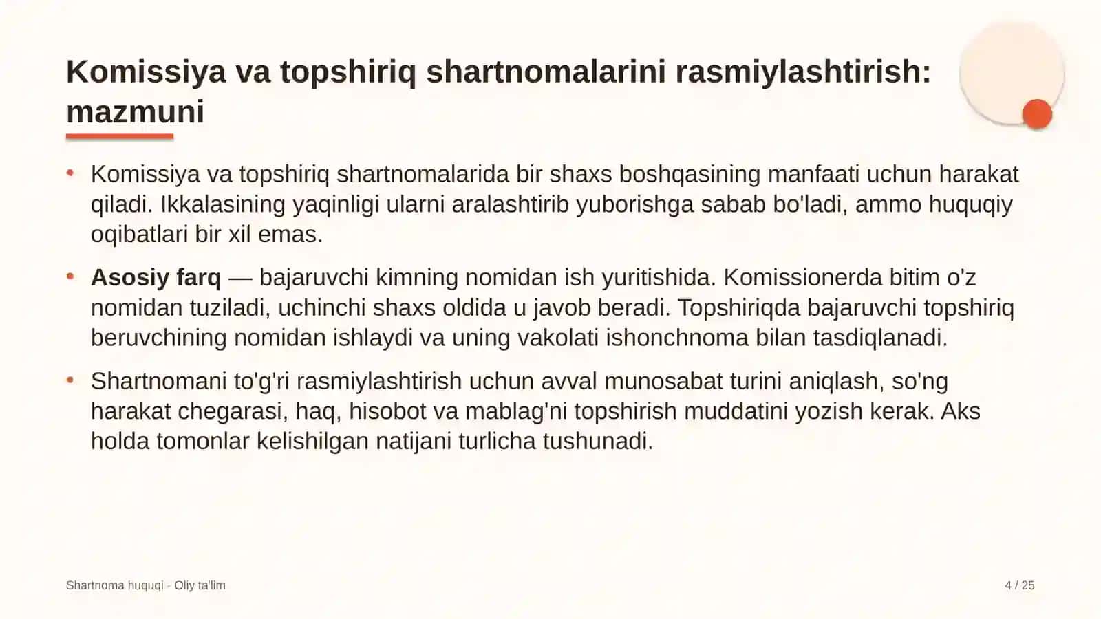 elektronika do'konlarida komissiya va topshiriq shartnomalarini rasmiylashtirish 6102 4