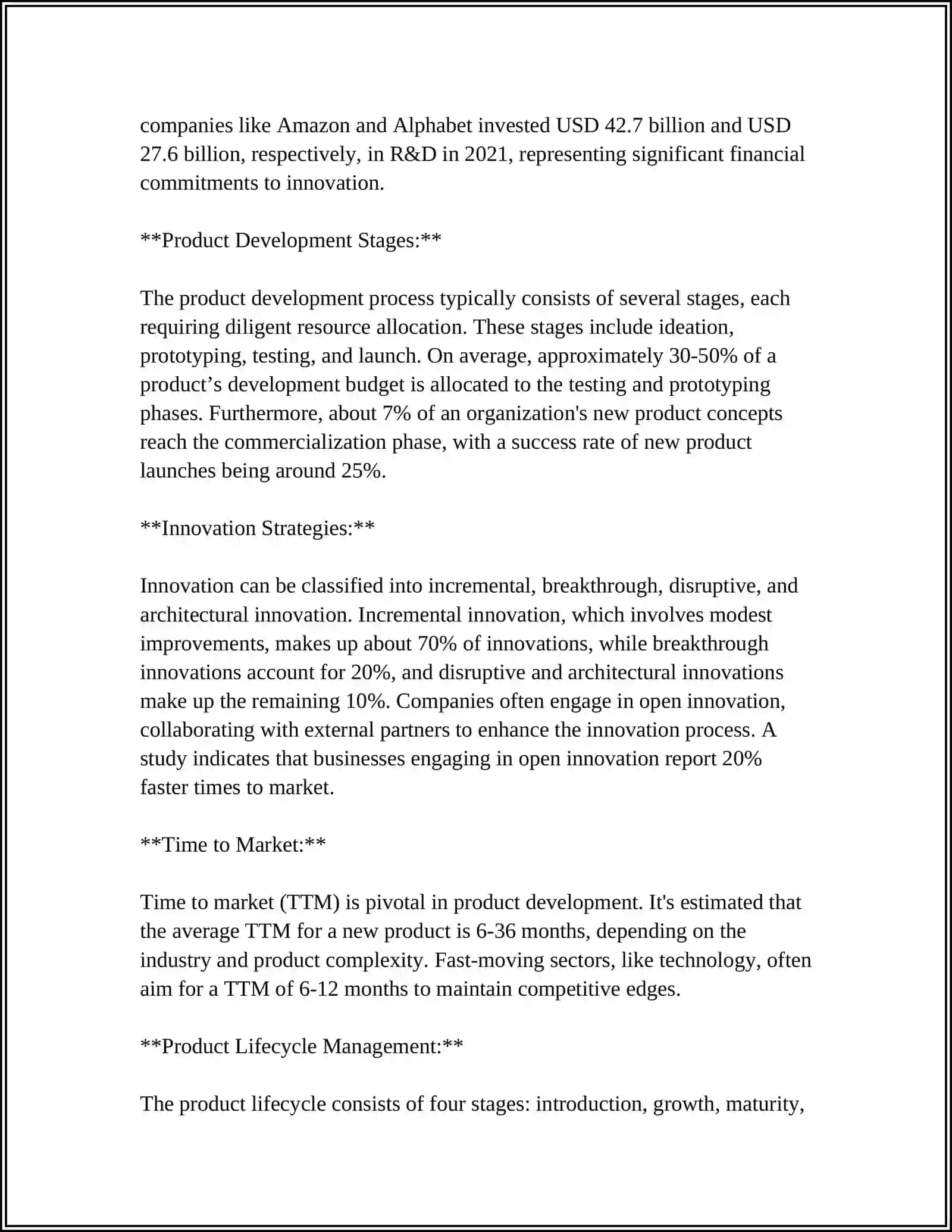 Product Development and Innovation 4
