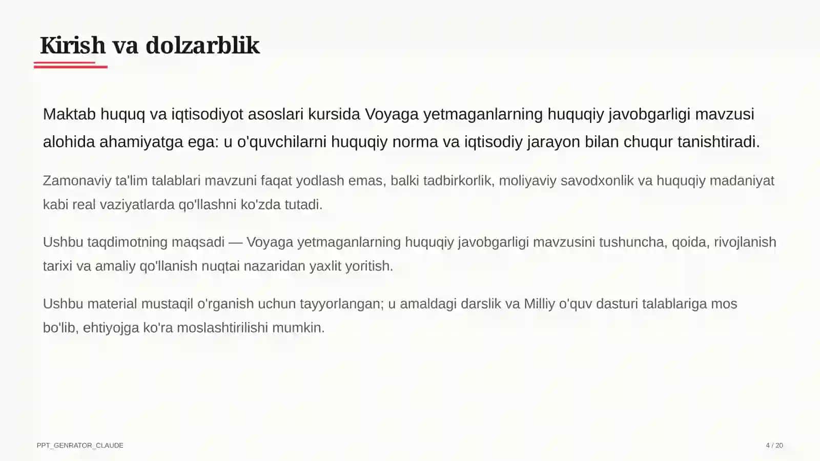 Huquq va iqtisodiyot asoslari (9–11) 4