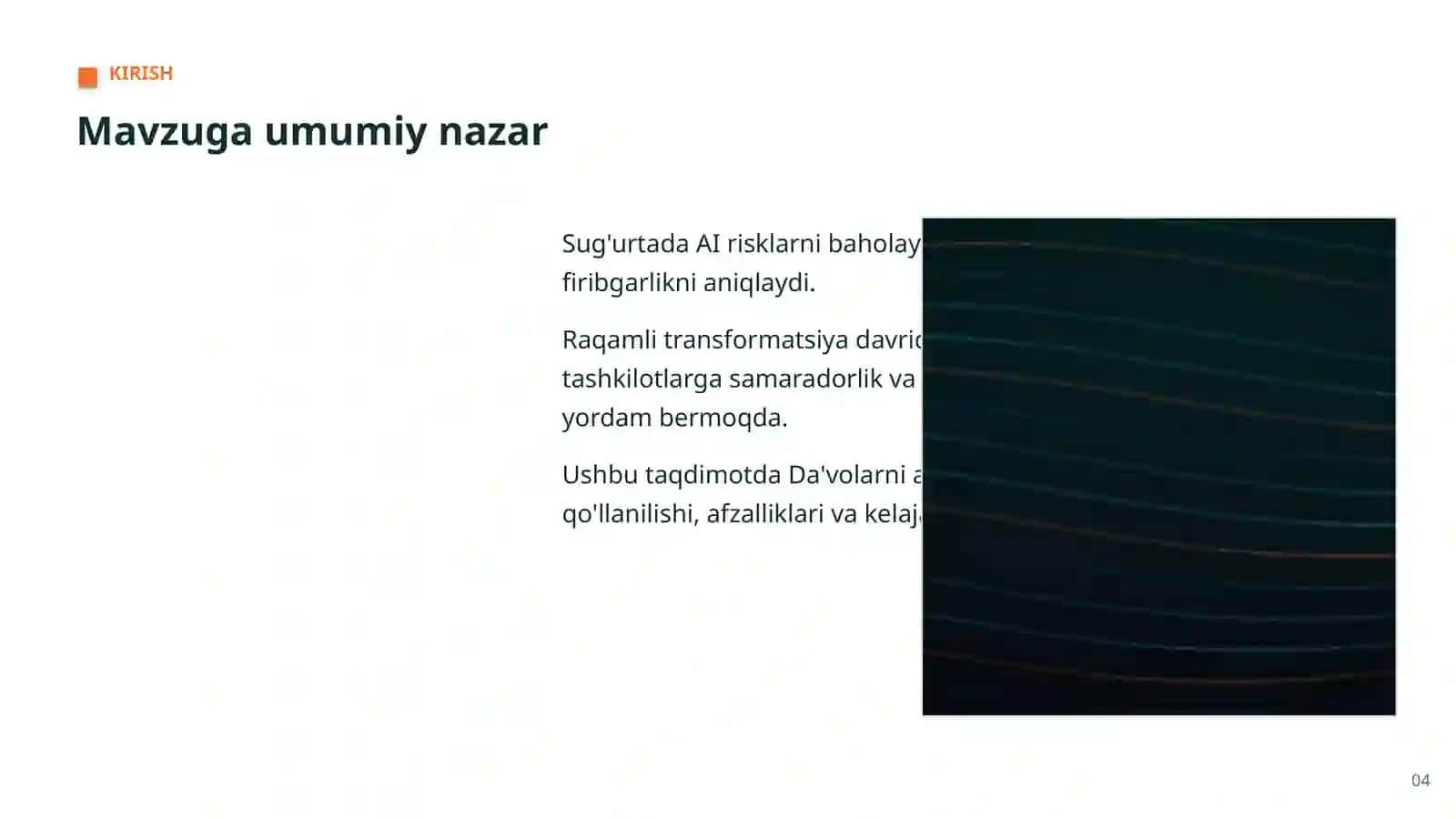 AI SUG'URTA SOHASIDA 4