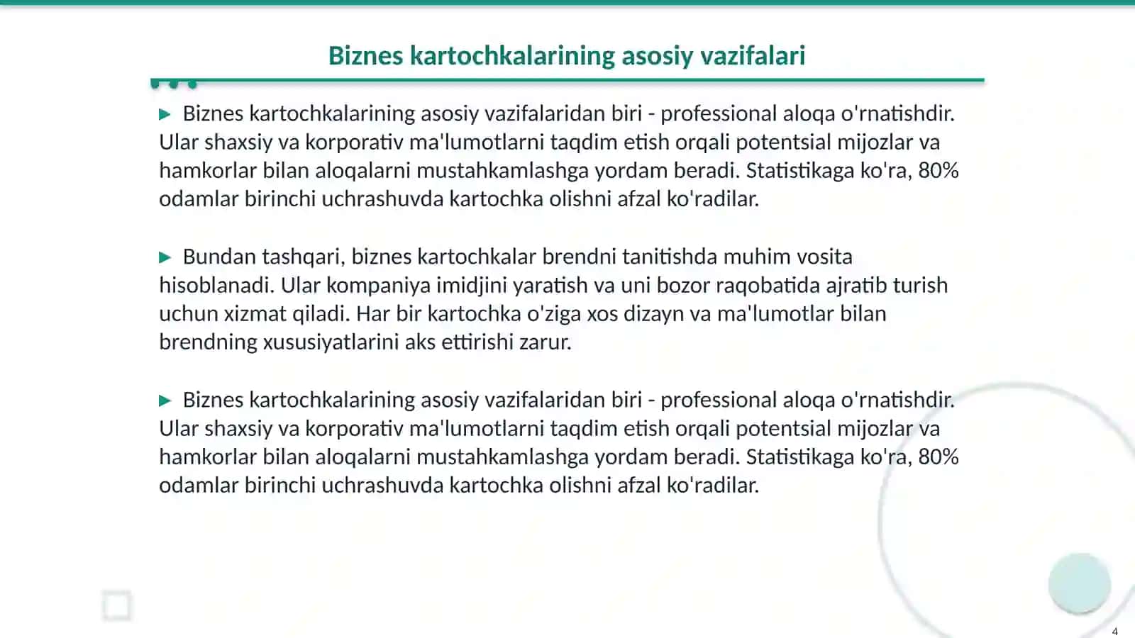 Biznes kartochka tushunchasi va tarixi 4
