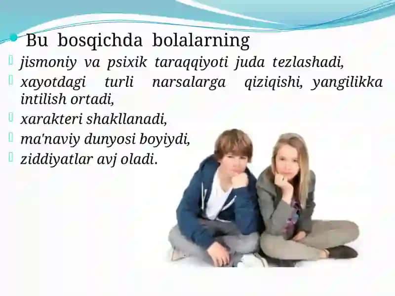 O’smirlikdavri 4